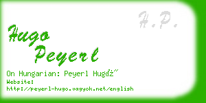 hugo peyerl business card